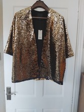 River Island Black Gold Sequin