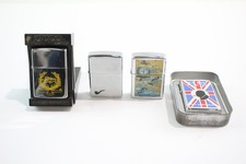 Zippo Pocket Lighter Tobacciana Collectables Good Spark Inc Boxed & Military 