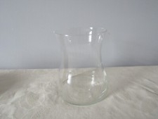 Vintage retro Clear Glass Vase