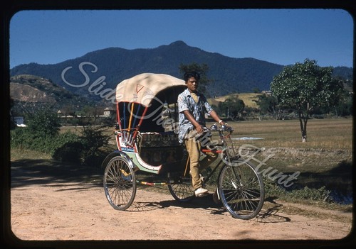 Nepal bicycle rickshaw - bicycle,