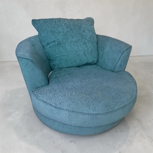 Dunelm teal swivel love seat - swivel,