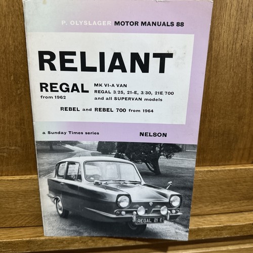 Reliant regal rebel olyslager - reliant,