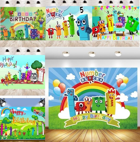 Number backdrop happy birthday - backdrop,