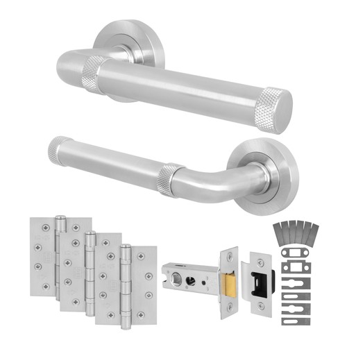 Satin internal door handle - satin,