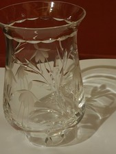 cut glass etched glass table
