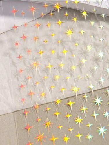 Nail art stickers star - nail,