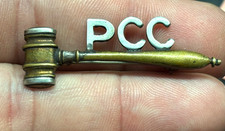 2 tone silver gold PCC GAVEL