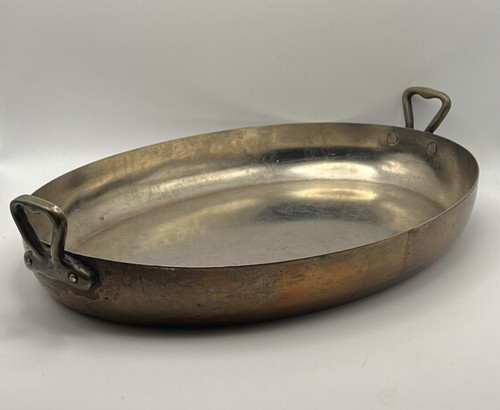 Oval copper fish - fish, roaster