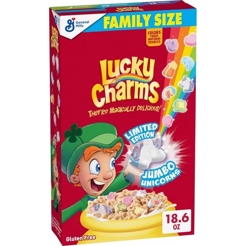 Lucky charms cereal - lucky, jumbo