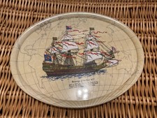 vintage melamine tea tray sovereign of the seas 1637