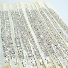 12 Wholesale Job Lot Bulk Bracelets Jewellery Party Bag Fillers Silver Crystal
