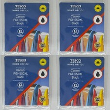 4x Canon Tesco PGI-550 XL BLACK Ink High Capacity | Compatible Inkjet Cartridge