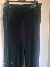 Women trousers green velvet mark and spencer