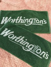 Vintage Worthington’s Bar Beer Towels - Pub Man cave Golf Retro (Pack of 2) 