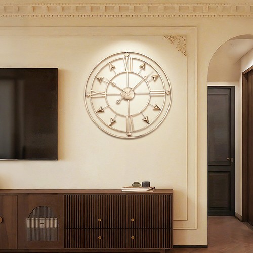 60cm silent retro wall - 60cm, clock