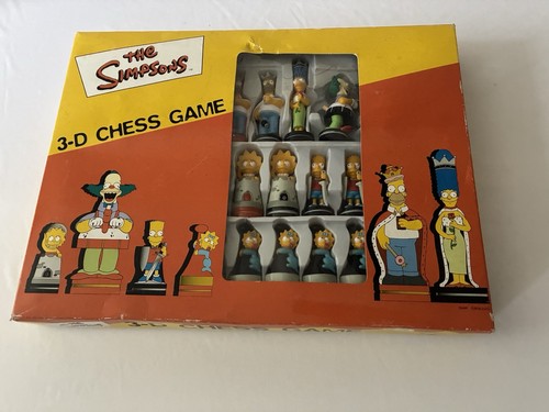 The simpsons chess set - simpsons, 3d