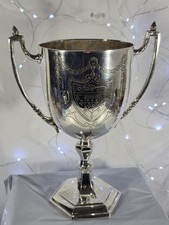 Vintage silver trophy cup - trophy, 9.5