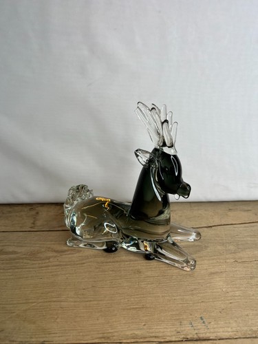 Vintage murano glass stag - vintage,