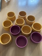 11 x Bird Feed Water Seed Grit Pots Cage Aviary show Breeding Cage Canary Budgie