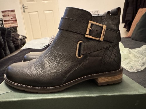Barbour jayne black leather - jayne,
