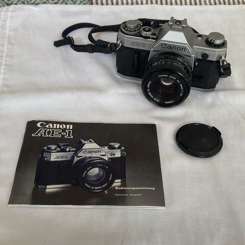 Canon silver 35mm slr - canon, ae-1