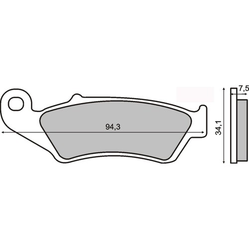 Brake pad set - pad,