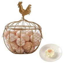 Wire Egg Basket for Gathering