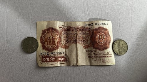 Bank england ten shilling - england,