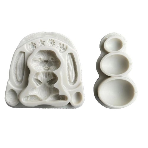 Easter bunny egg silicone - easter,