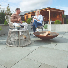 Bradstone Arenaria Porcelain Patio Pack - Light Grey - 18.36m2 - Clearance