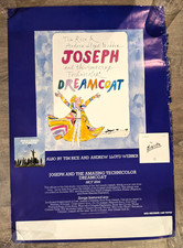 Vintage 1973 Joseph Amazing Technicolor Dreamcoat Musical Poster Lloyd Webber