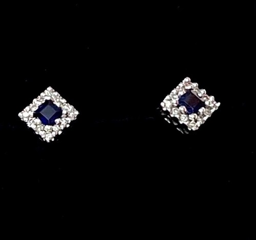 18ct white gold sapphire - 18ct,