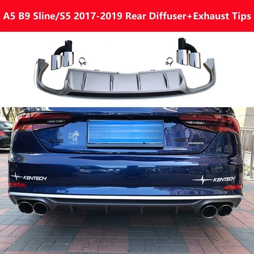 Gray rear diffuser lip - rear,