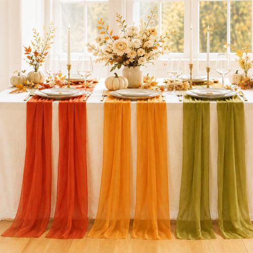 Chiffon table runner pack - runner, 6