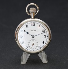 Rolex 1940's Pocket Watch Solid Nickel Case