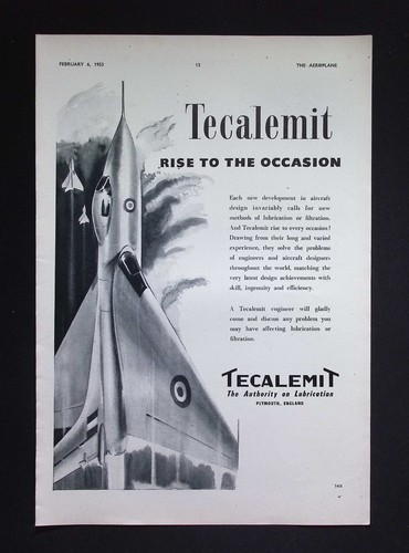 Original 1953 advert - original, tecalemit
