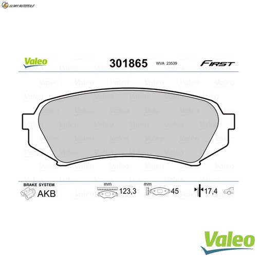 Brake pad set - pad,