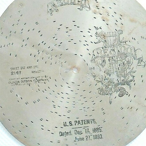 Antique disc music box - antique, of