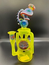 Heady Glass Recycler. Citrine