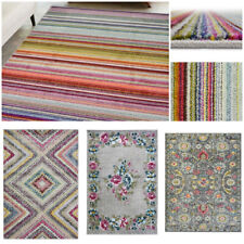 Large Vintage Living Room Rug Tribal Carpet Multi Coloured Soft Bedroom Rugs