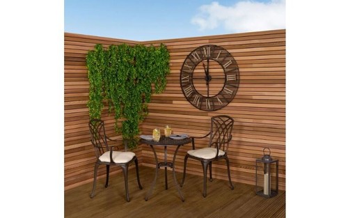 Cast aluminium bistro table - cast,