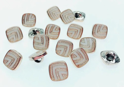 Square rose gold cream - cream, enamel