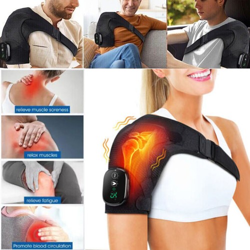 Heated shoulder brace massage - heated,