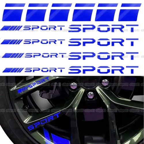14pcs blue sport logo car - 14pcs,