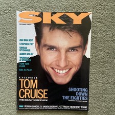 Sky Magazine December 1988 Tom Cruise Bon Jovi Stephen Fry 