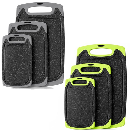 Plastic cutting board set 3 - plastic,