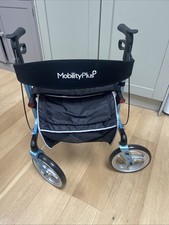 NEW MobilityPlus+ Deluxe Rollator Ultra-Light Folding Mobility Walker with Seat