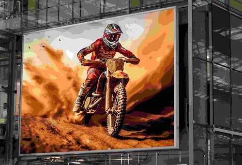 Motocross motorbike poster - motocross,