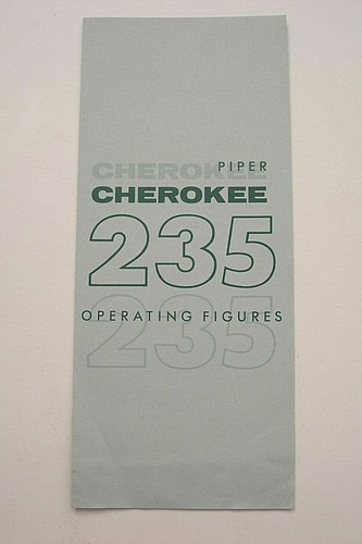 Piper cherokee 235 operating - piper,