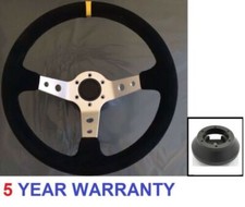 SUEDE STEERING WHEEL & BOSS